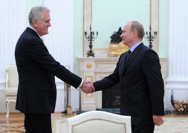 Встреча В.Путина с Т.Николичем