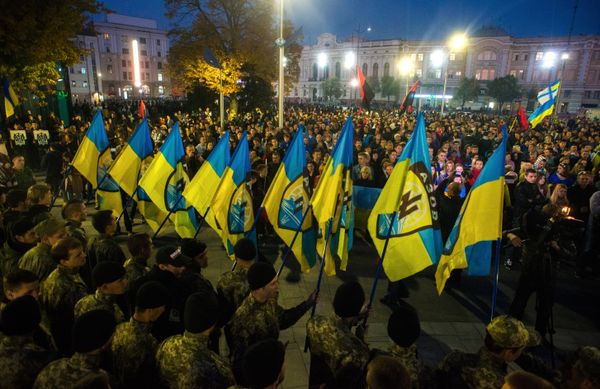 Мероприятия в честь годовщины создания УПА на Украине Мероприятия в честь годовщины создания УПА на Украине
