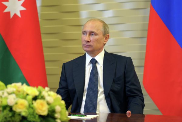 Трехсторонняя встреча В.Путина с И.Алиевым и С.Саргсяном
