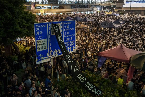Акция протестов Occupy Central в Гонконге Акция протестов Occupy Central в Гонконге