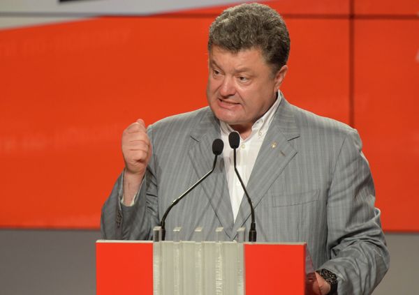 Пресс-конференция П.Порошенко и В.Кличко в Киеве