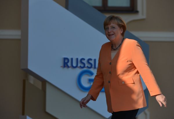 Церемония встречи В. Путиным участников саммита Группы двадцати