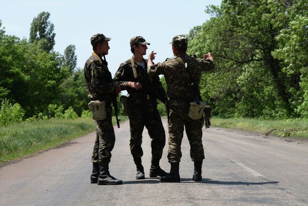 На блокпост Национальной гвардии Украины напали неизвестные