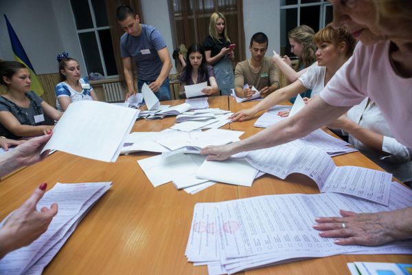 Подсчет голосов на внеочередных выборах президента Украины