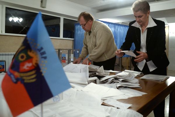 Подсчет голосов на выборах в ЛНР