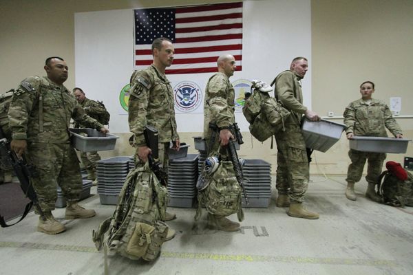 Центр транзитных перевозок ВВС США на базе Манас