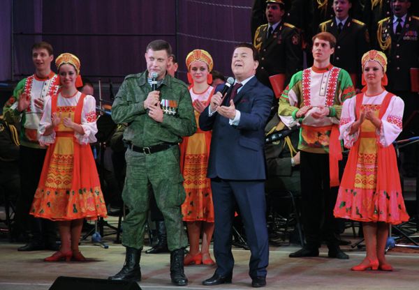 Певец Иосиф Кобзон в Донецкой области
