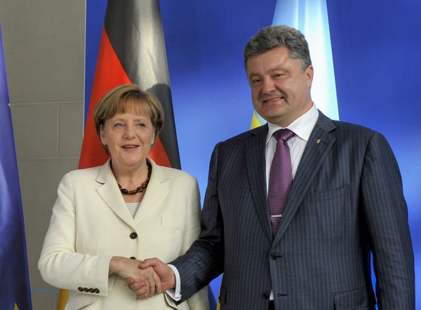 А.Меркель встретилась с П.Порошенко в Берлине