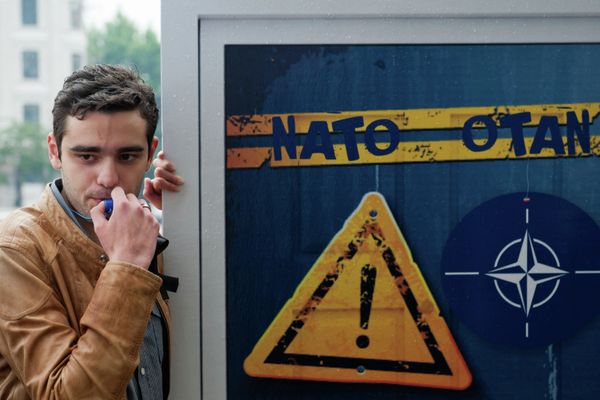 Акция против вступления Грузии в НАТО