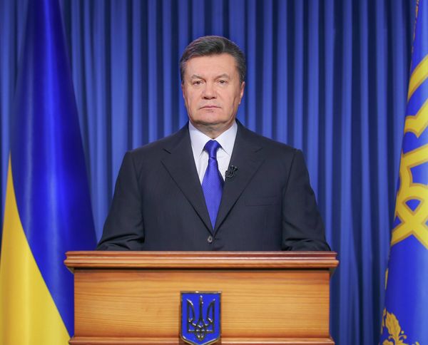 Президент Украины В.Янукович выступил с обращением