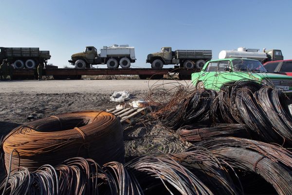 Отправка украинской военной техники из Крыма на Украину