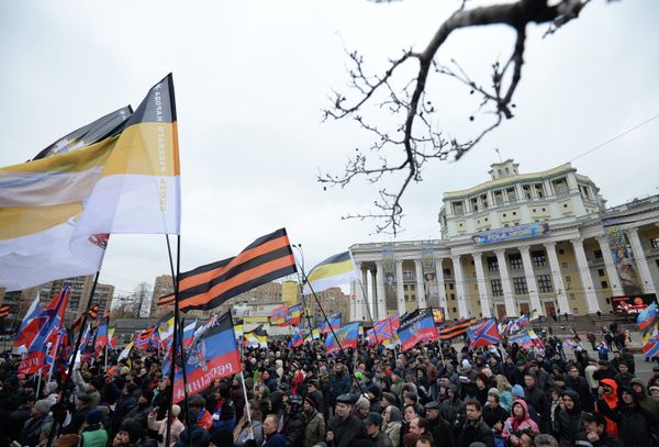 Митинг в поддержку Новороссии Битва за Донбасс III