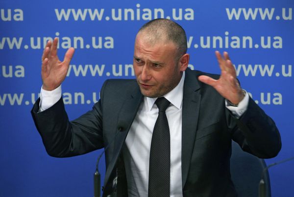 Пресс-конференция кандидата в президента Украины Д.Яроша