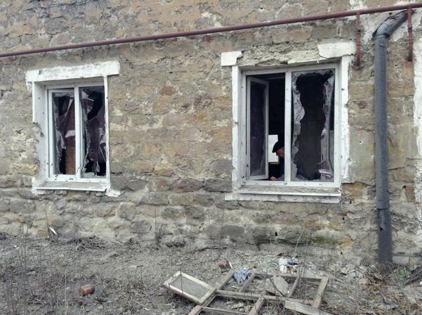 Последствия обстрела Донецка украинскими силовиками