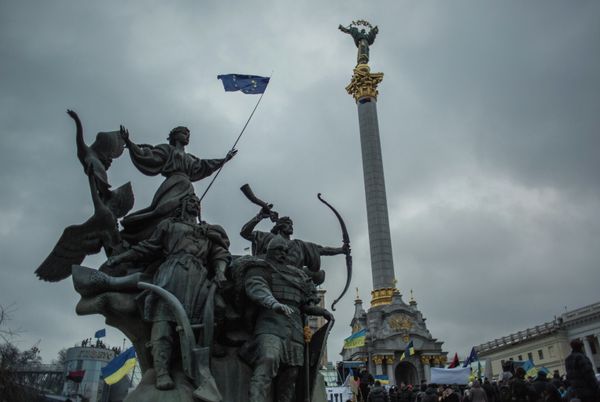 Акция в поддержку евроинтеграции Украины на площади Независимости в Киеве Акция в поддержку евроинтеграции Украины на площади Независимости в Киеве