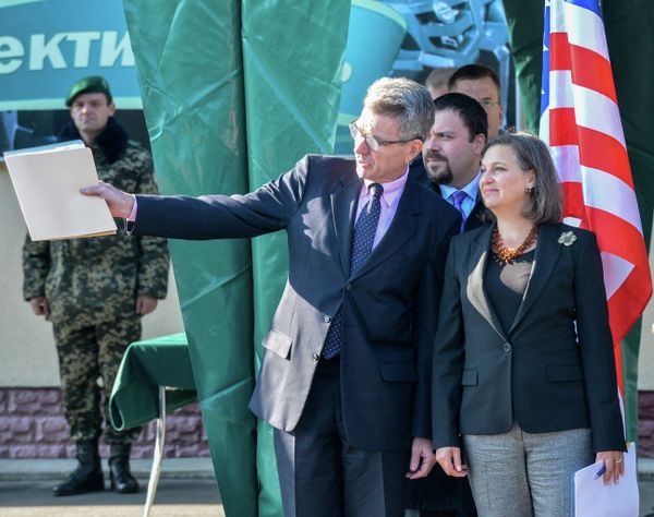 Встреча руководства пограничного ведомства с уполномоченным Государственного департамента США В.Нуланд и послом США в Украине Д.Пайеттом
