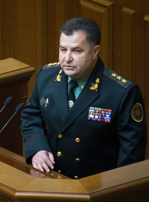 Верховная Рада Украины утвердила Степана Полторака на должность министра обороны Верховная Рада Украины утвердила Степана Полторака на должность министра обороны
