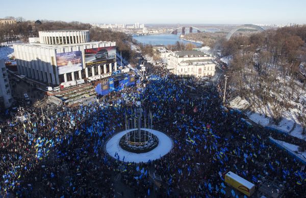 Митинг сторонников Партии регионов в Киеве