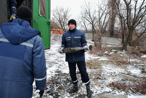Обезвреживание снарядов на Донбассе