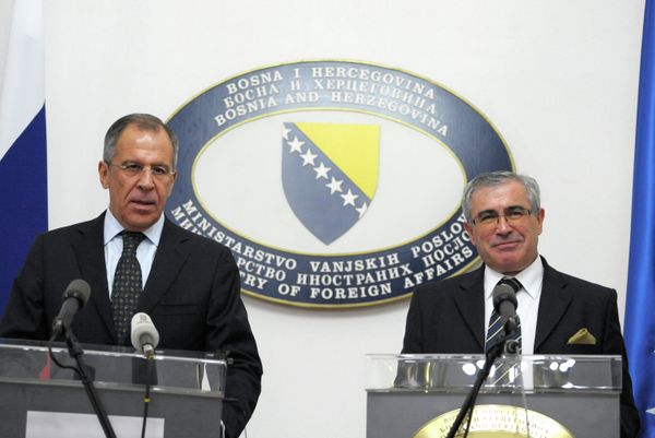 Пресс-конференция глав МИД России и Боснии и Герцеговины С.Лаврова и С.Алкалая