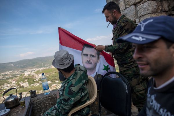 Освобожденная от боевиков крепость Крак де Шевалье в Сирии