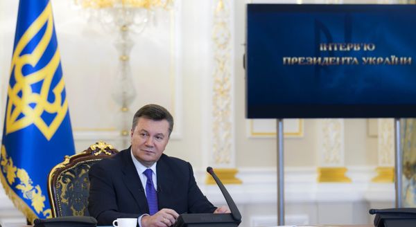 Виктор Янукович дал интервью представителям украинских СМИ
