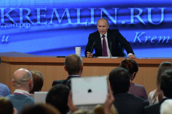 Десятая ежегодная большая пресс-конференция президента России Владимира Путина