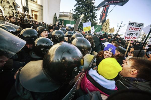 Протестные акции в центре Киева