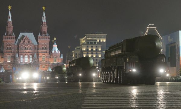 Репетиция военного парада на Красной площади