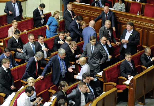 Заседание Верховной рады Украины