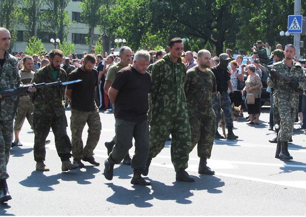 Акция в День независимости Украины в Донецке Акция в День независимости Украины в Донецке