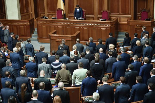 Заседание Верховной рады Украины