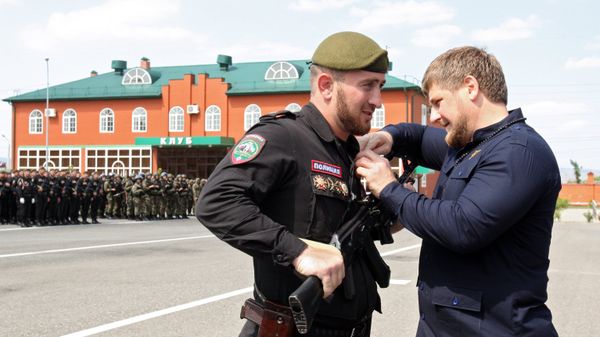 Празднование 10-летия полка специального назначения имени А.Кадырова в Грозном