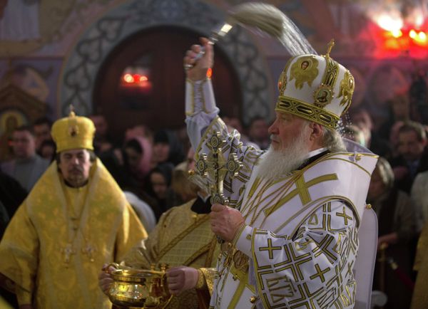 Патриарх Кирилл освятил восстановленный храм преподобного Сергия Радонежского в Царском Селе