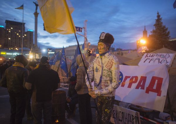 Акции протеста сторонников евроинтеграции Украины