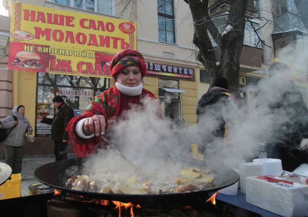 Праздник сала в Полтаве