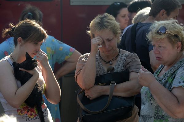 Очередная колонна с беженцами отправлена из Донецка в Россию