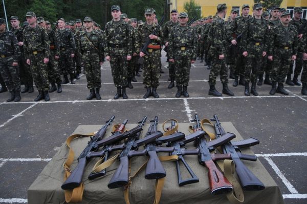 Принятие присяги военнослужащими ВС Украины