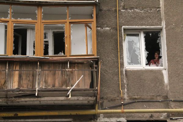 Последствия обстрела Горловки украинскими силовиками