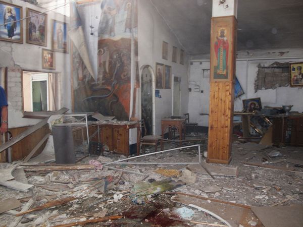 Взрыв в Свято-Покровском храме в Запорожье Взрыв в Свято-Покровском храме в Запорожье