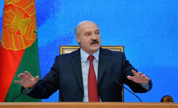 Пресс-конференция президента Белорусии Александра Лукашенко