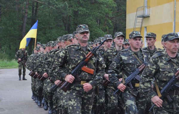 Принятие присяги военнослужащими ВС Украины