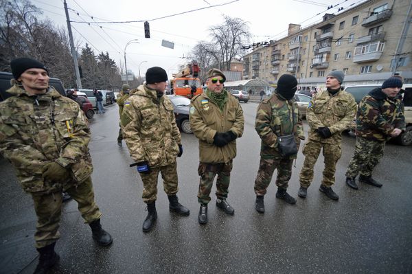 Митинг батальона Айдар у Минобороны Украины Митинг батальона Айдар у Минобороны Украины