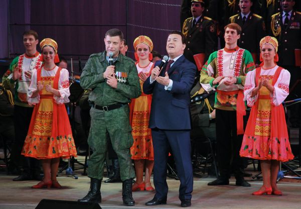 Певец Иосиф Кобзон в Донецкой области