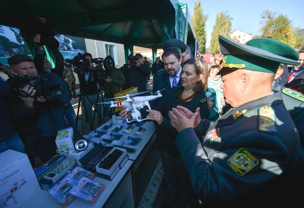 Встреча руководства пограничного ведомства с уполномоченным Государственного департамента США В.Нуланд и послом США в Украине Д.Пайеттом