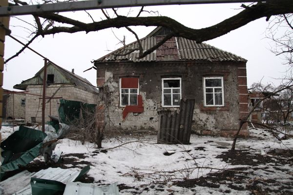 Последствия обстрела Донецка