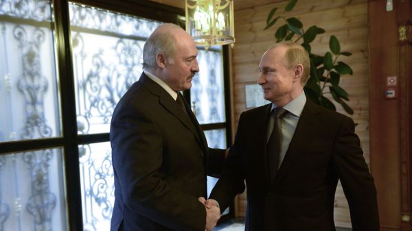 Президент РФ В.Путин встретился с президентом Белоруссии А.Лукашенко
