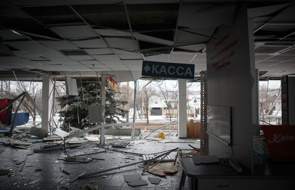 Последствия обстрела Горловки