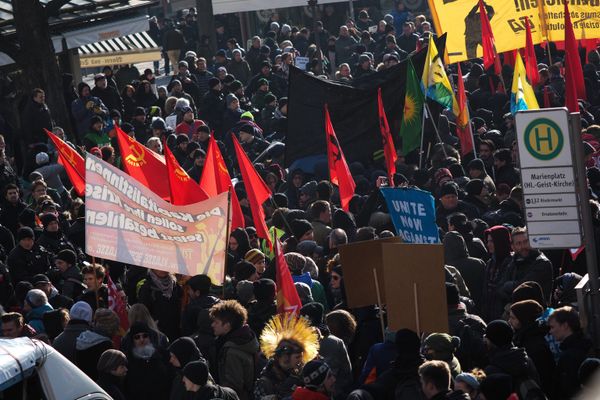 Акции протеста против НАТО в Мюнхене