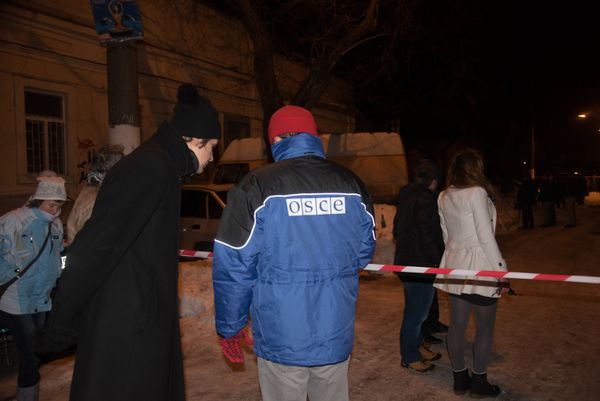 Взрыв в Одессе у волонтерского центра